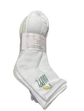 Rae Dunn 6 Pair Quarter Socks Size 9-11