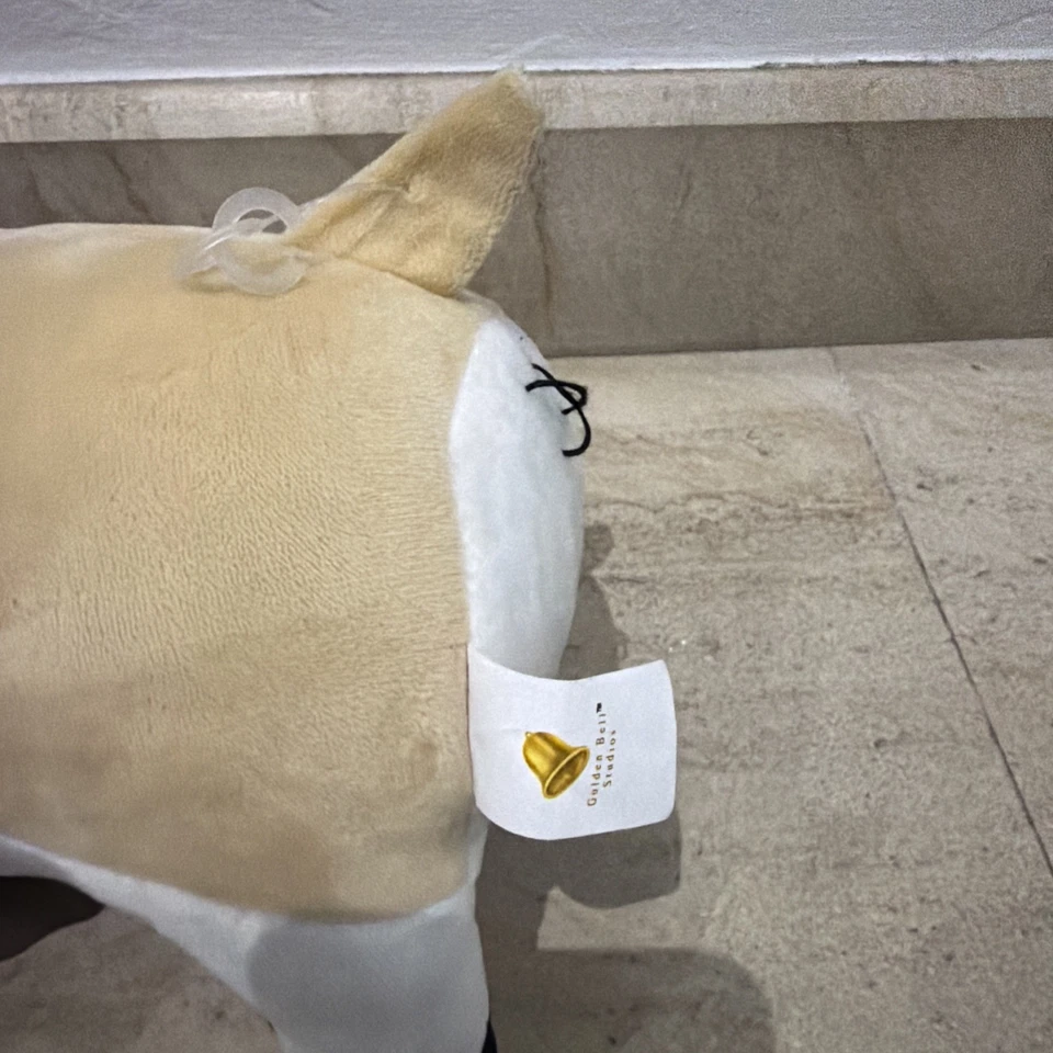 NWT Golden Bell Studios Peasant Buffet Wargi Corgi PlushToy Dog 16" No Sword - Image 4 of 4