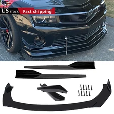Front Bumper Lip Chin Spoiler Body Kit Splitter Side Skirt For Chevrolet Malibu