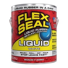 FLEX SEAL Family of Products FLEX SEAL White Liquid Rubber Sealant Coating 1 gal