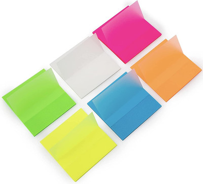 300 Blätter Transparentes Haftnotizen, Transparente Sticky Notes Klebezettel 6 P