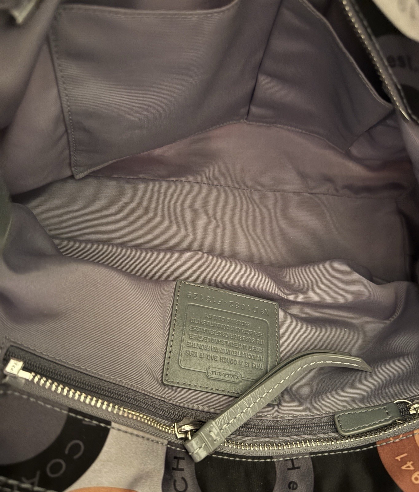 Coach Circle Mosaic Patchwork Madison Satchel Tot… - image 13