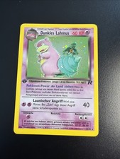 Pokemon Dunkles Lahmus 1. Edition 12/82 Team Rocket Set Deutsch Holo