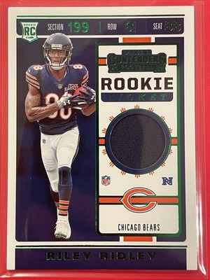 2019 Panini Contenders Riley Ridley Rookie Ticket Jersey Green #RTS-36 Football