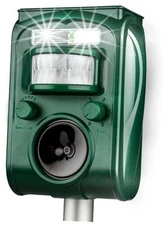 Ultrasonic Solar Animal Repeller - Cat Repellent Outdoor Motion Activated with 