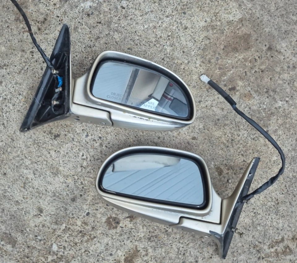 Par de espejos retrovisores eléctricos de visión lateral MK2 Toyota MR2 Turbo conductor y pasajero SW20 OEM 91 Foto 2 de 4