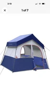 HIKERGARDEN 6-8 Person Camping Tent - Portable Family Cabin Tent for Camp, Wi...