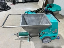 IMER Small 50 stucco mortar grout tuck point pump sprayer system - Lightly Used