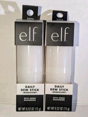 ELF DAILY DEW STICK IRIDESCENT WITH SNOW MUSHROOM (LOT OF 2) NEW