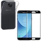 CUSTODIA COVER + PELLICOLA VETRO TEMPERATO Per SAMSUNG GALAXY J5 2017 CASE GLASS