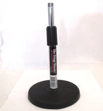 On Stage DS7200 Adjustable Desktop Microphone Stand Chrome With Black Base