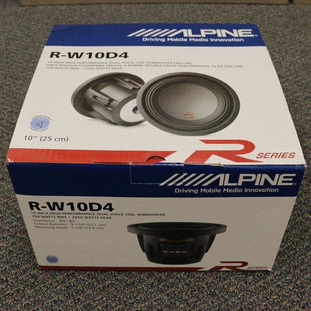 Alpine RW10D4 10 inch 750W Car Subwoofer for sale online eBay