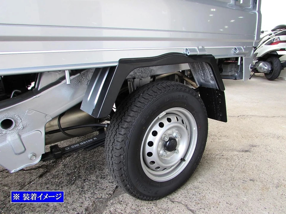 Camión Daihatsu Hijet Jumbo S500P S510P sobre guardabarros negro Foto 3 de 4