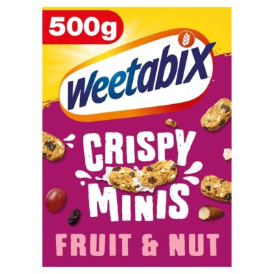 Knuspriges Minis Frucht & Nuss Müsli von Weetabix 500g