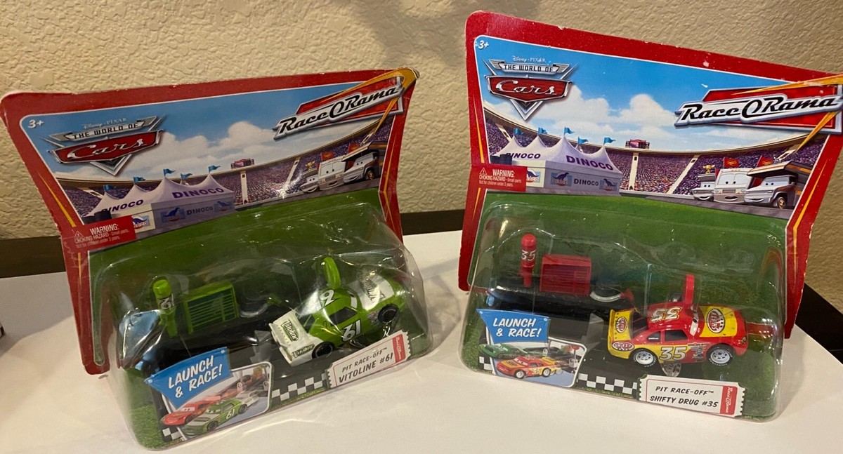 Disney Pixar Cars- Pit Race Off -2 Sets-Vitoline #61 and Shift
