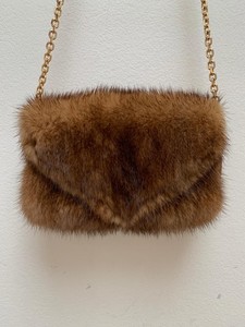 mink fur bag