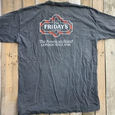 T.G.I. Fridays American Bistro London England Faded Mens T-Shirt Size 2XL