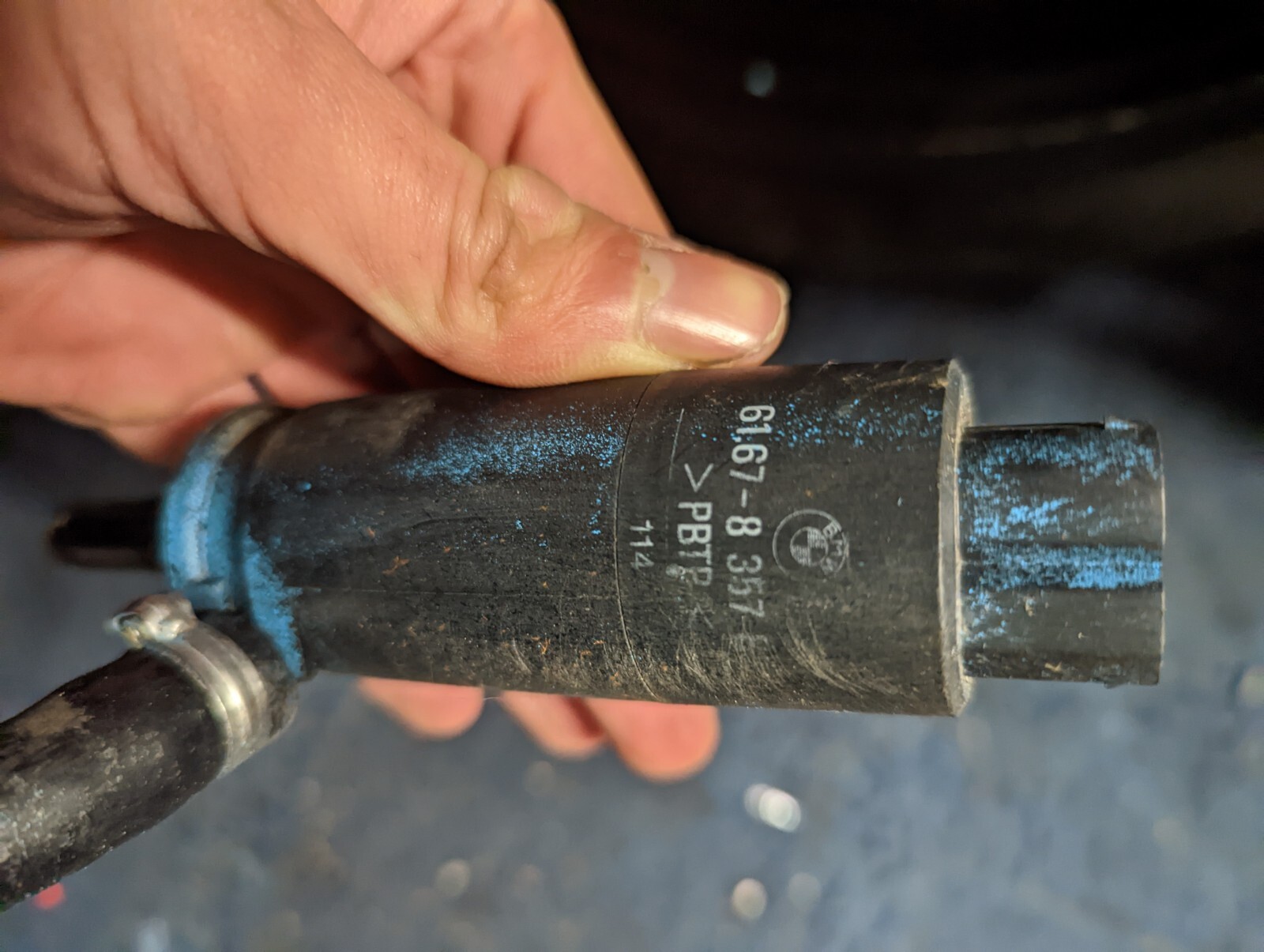 BMW E36 Headlight washer wash parts telescopic bodies, pump, washer