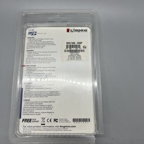 Kingston 1GB microSD MEMORY CARD with Adapter New In Package - Picture 5 of 7