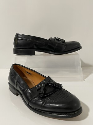 Allen Edmonds Cody Shoes Mens‎ Size 10D Black Tassel Loafers Made USA Dress Allen Edmonds  main image 2
