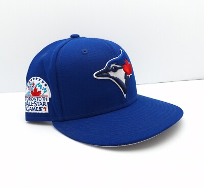 New Era 59FIFTY Toronto Blue Jays Hat Cap All Star Game 1991 Patch Size 7 3/8