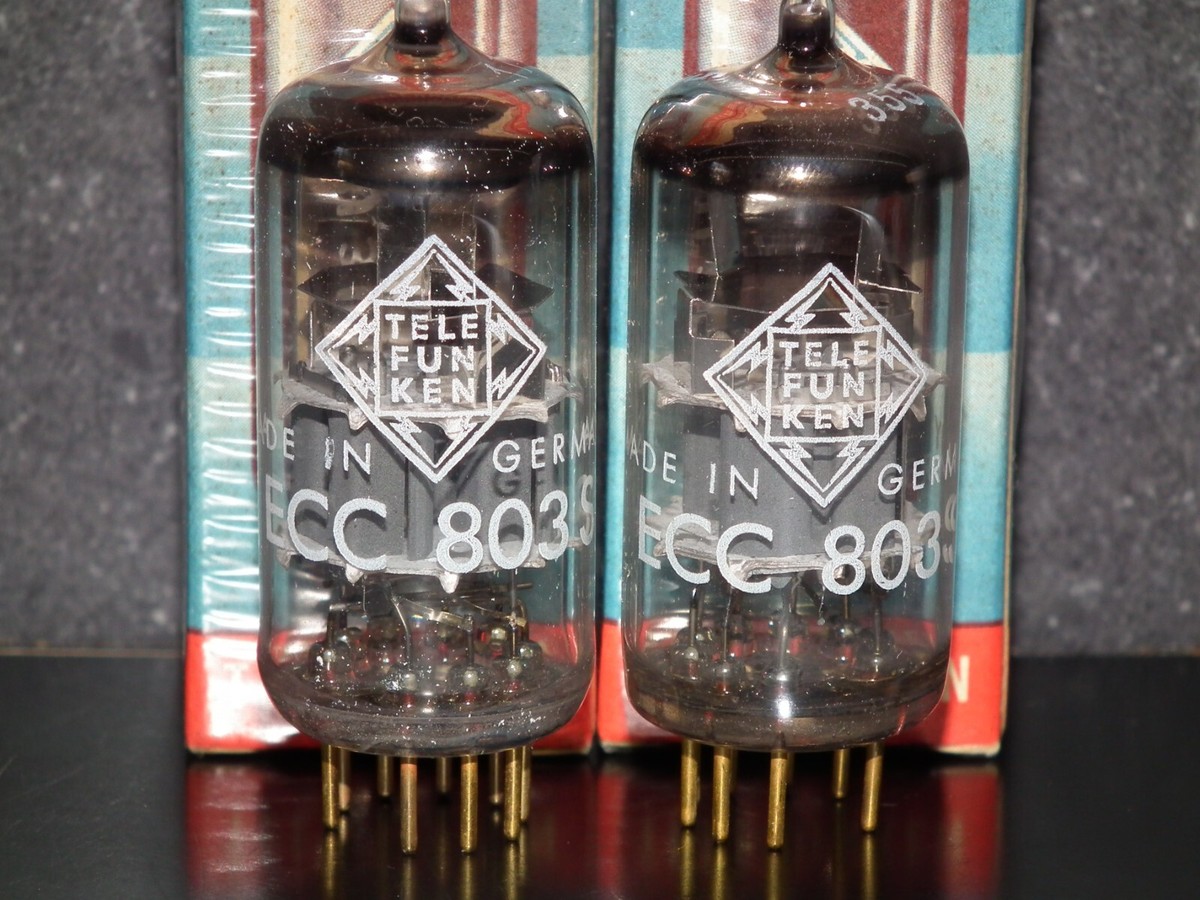 TELEFUNKEN 真空管 ECC803S1点 他 ECC83 3点 現状品 Platinum Matched Pair ECC803S Telefunken E83CC ECC83 12AX7 NOS NIB