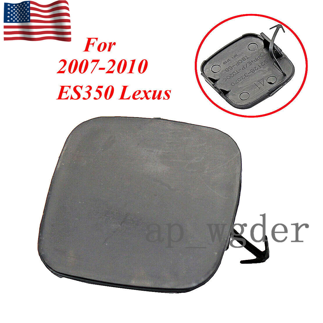 New Tow Hook Cover Cap Front Bumper Fit For 2007-2010 Lexus ES350