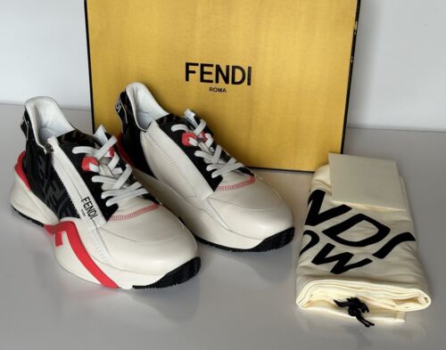 Fendi Flow Men's Fabric/Leather Sneakers 11 US (Fendi 10) 7E1392 Italy NIB $995 - Picture 15 of 16
