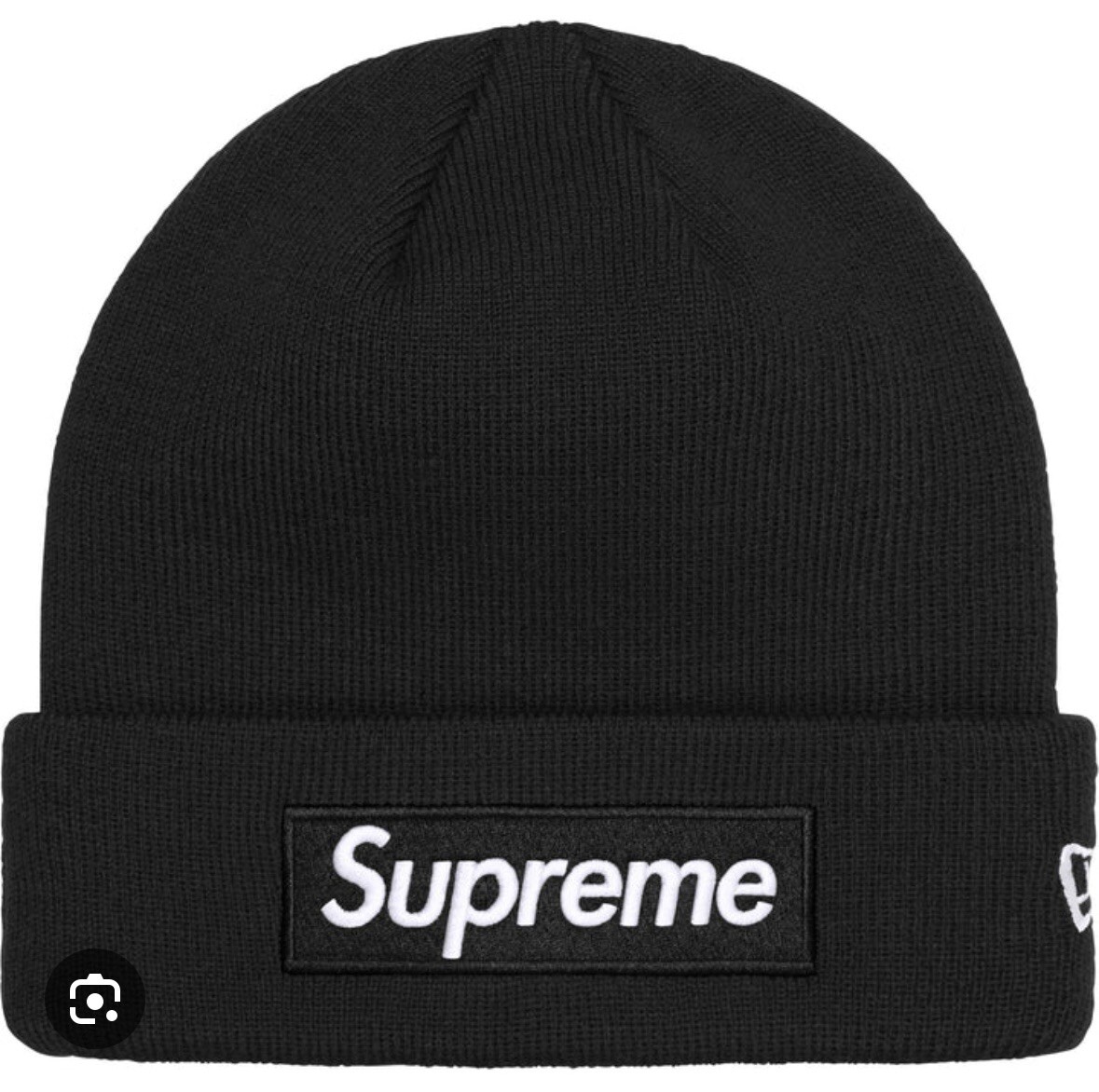🔥 Supreme 🔥 Black New era Box Logo Beanie - NEW - FW24