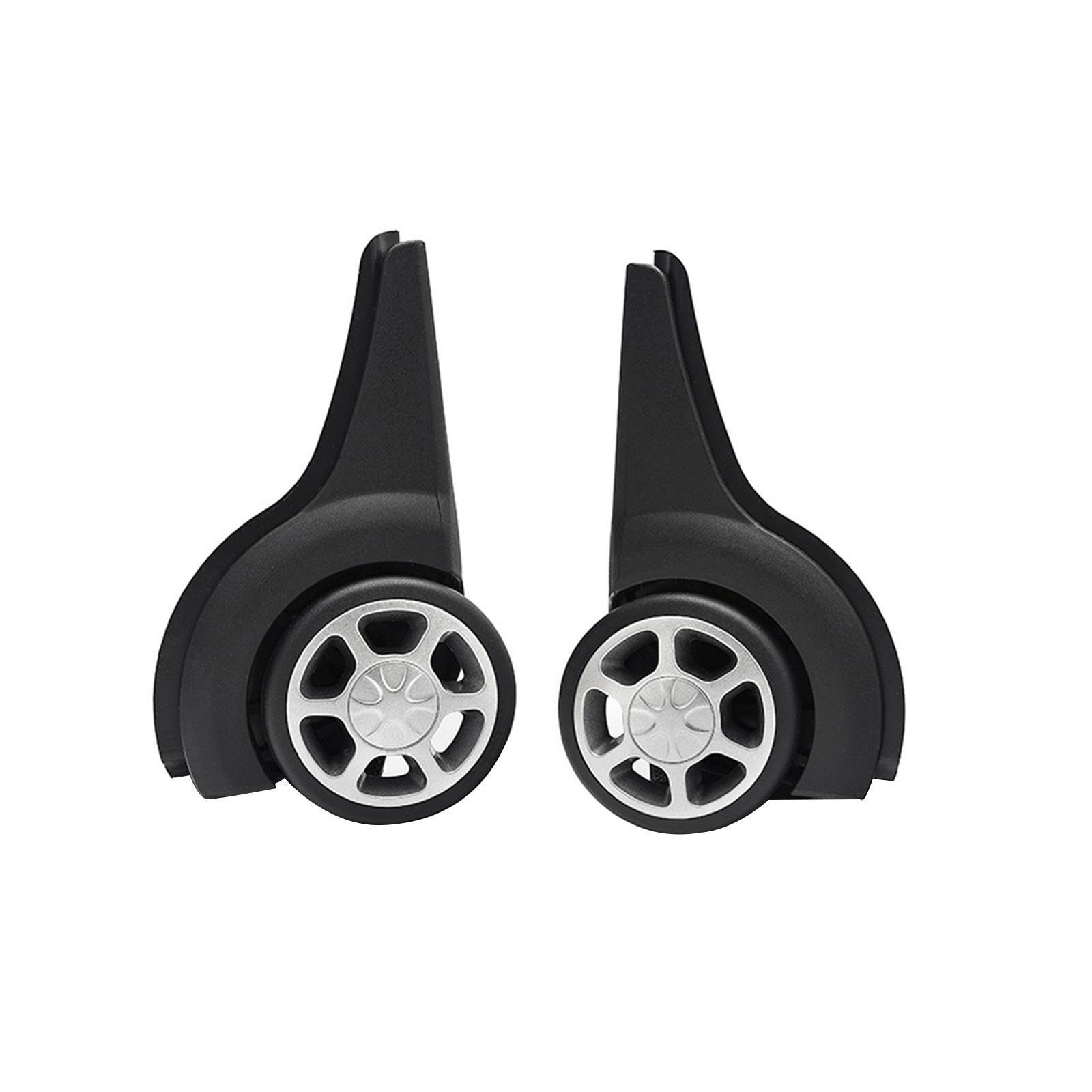 2Pcs Replacement Luggage Wheels Mute Shopping Carts Trolley Trolley