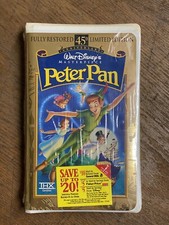 Peter Pan VHS Walt Disney s Masterpiece BRAND NEW