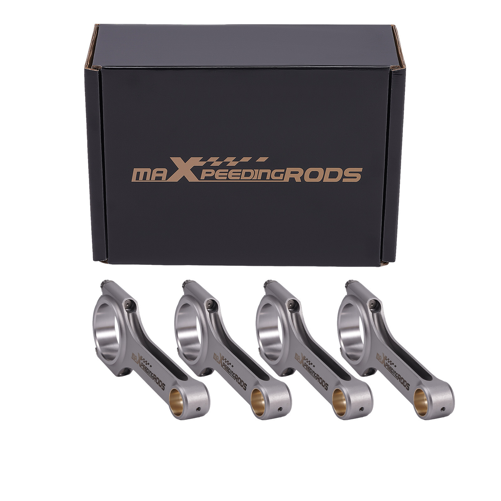 H-Beam Con Rod Set for Ford XFlow Lotus 4340 Steel 132.84mm with ARP 2000