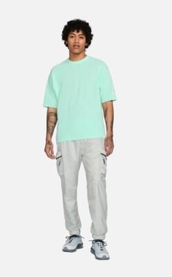 NWT Nike NSW Tech Pack Engineered Knit Short-Sleeve Jumper Sweater DV9983 034 L