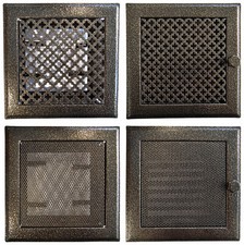 Lüftungsgitter Luftgitter Kamin Gitter Kaltluftgitter - Gold-Schwarz