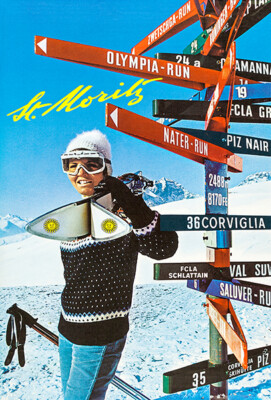 St. Moritz, Switzerland - 1960 - Travel Poster