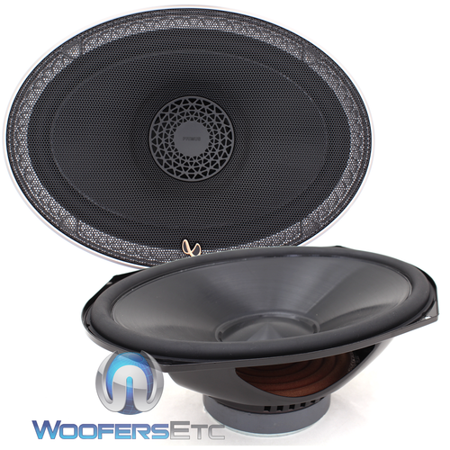 INFINITY PR9610CS 6"X9" CAR COMPONENT SPEAKERS TEXTILE TWEETERS CROSSOVERS NEW - Picture 2 of 11