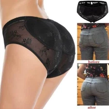 Women Fake Ass Butt Lift Hip Enhancer Booty Padded Body Shaper Underwear Panties