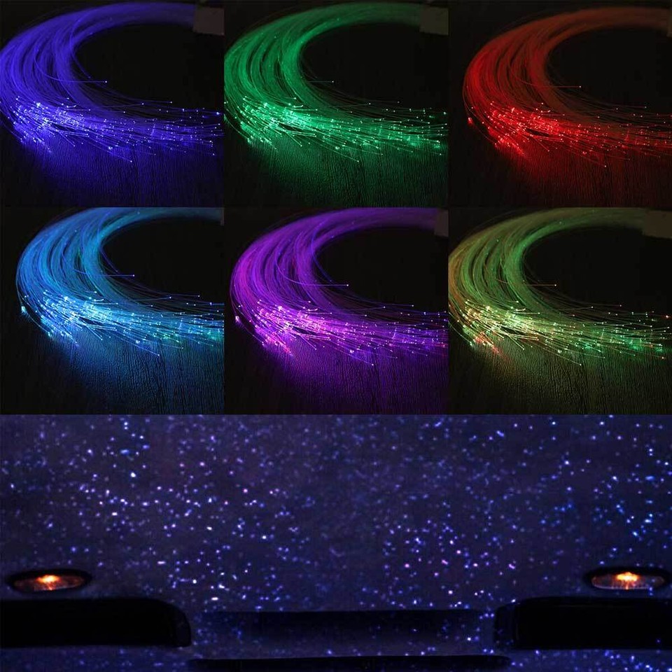 650pc Fiber Optic Twinkle Car Headliner Shooting Stars Light Roof
