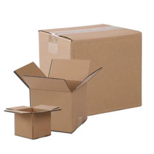 100 Yellow Corrugated Paper Boxes for Shipping, Packing Moving