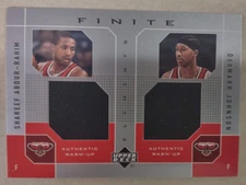 2002-2003 UD S. ABDUR-RAHIM & D. JOHNSON Hawks Finite Elements Dual JERSEY'S!!