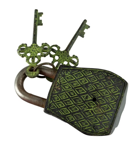 Cadenas Original Chouette en Laiton - Fabrication artisanale - 12cm- 550g #3089 - Picture 4 of 6
