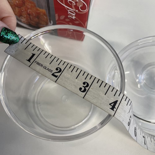 Acrylic Jar NEW in dented box Lid K-0826B Size: 3x3.75 (w/o lid) - Afbeelding 9 van 17