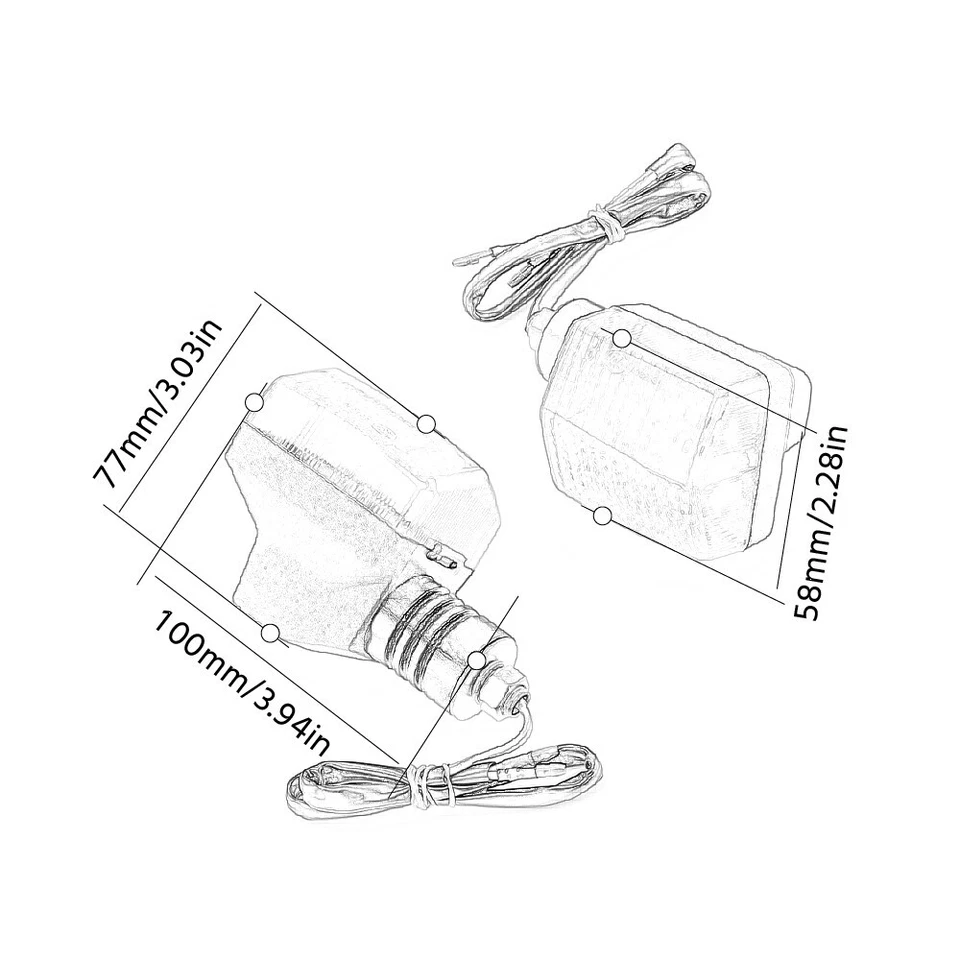 Lámpara indicadora de luz de señal de giro para HONDA XR250L CRF230L XR650L NPS50 Ruckus 50 Foto 2 de 4