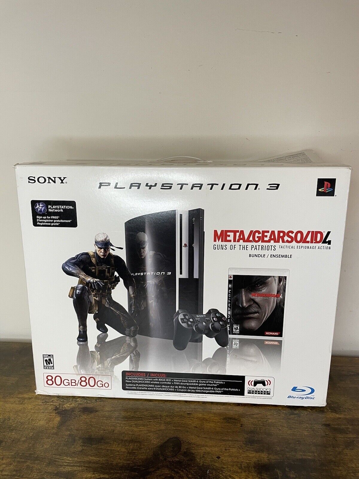 Sony PlayStation 3 Metal Gear Solid 4: Guns of the Patriots 80GB Piano  Black Console for sale online