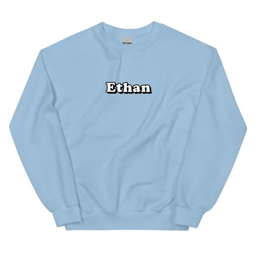 Ethan Birthday First Given Name Crewneck Sweatshirt - Picture 10 of 13