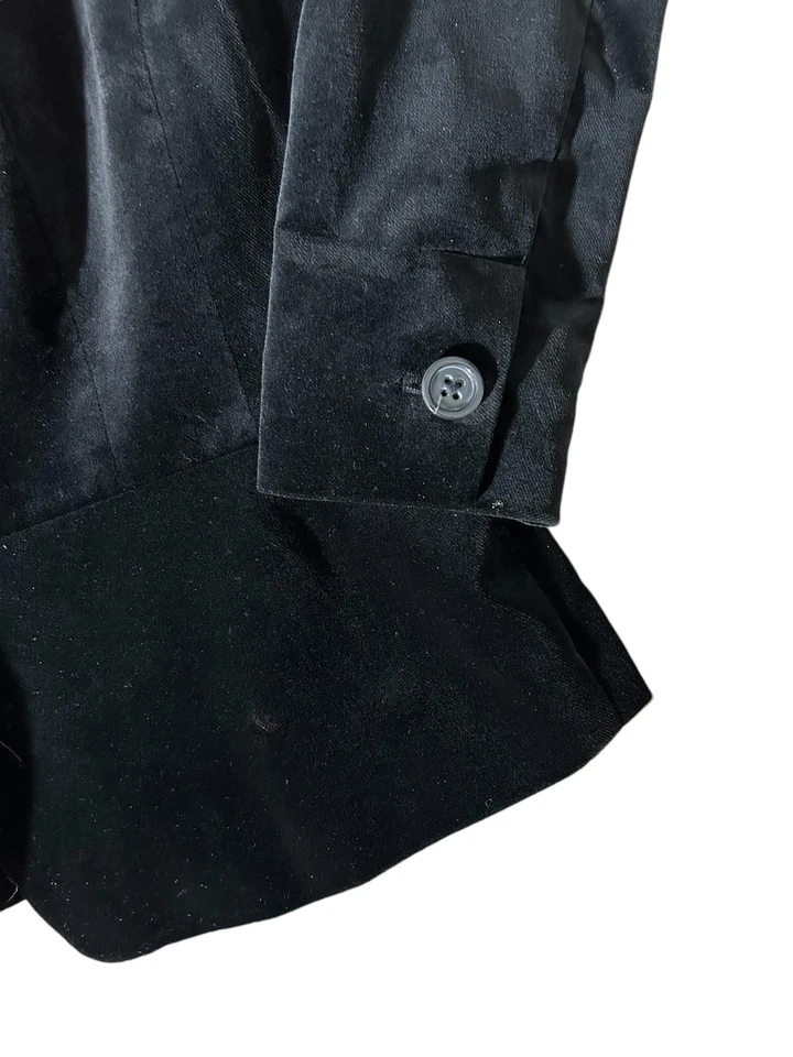 Blazer BANANA REPUBLIC Mujer (6) Terciopelo Negro 100% Algodón + Suéter CK Bonus Foto 4 de 4