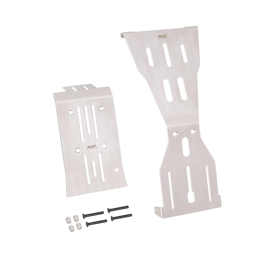 KYX Stainless Steel Chassis Armor Guard Skid Plate Kit for Arrma 1/10 FURY MEGA - Image 3 of 4