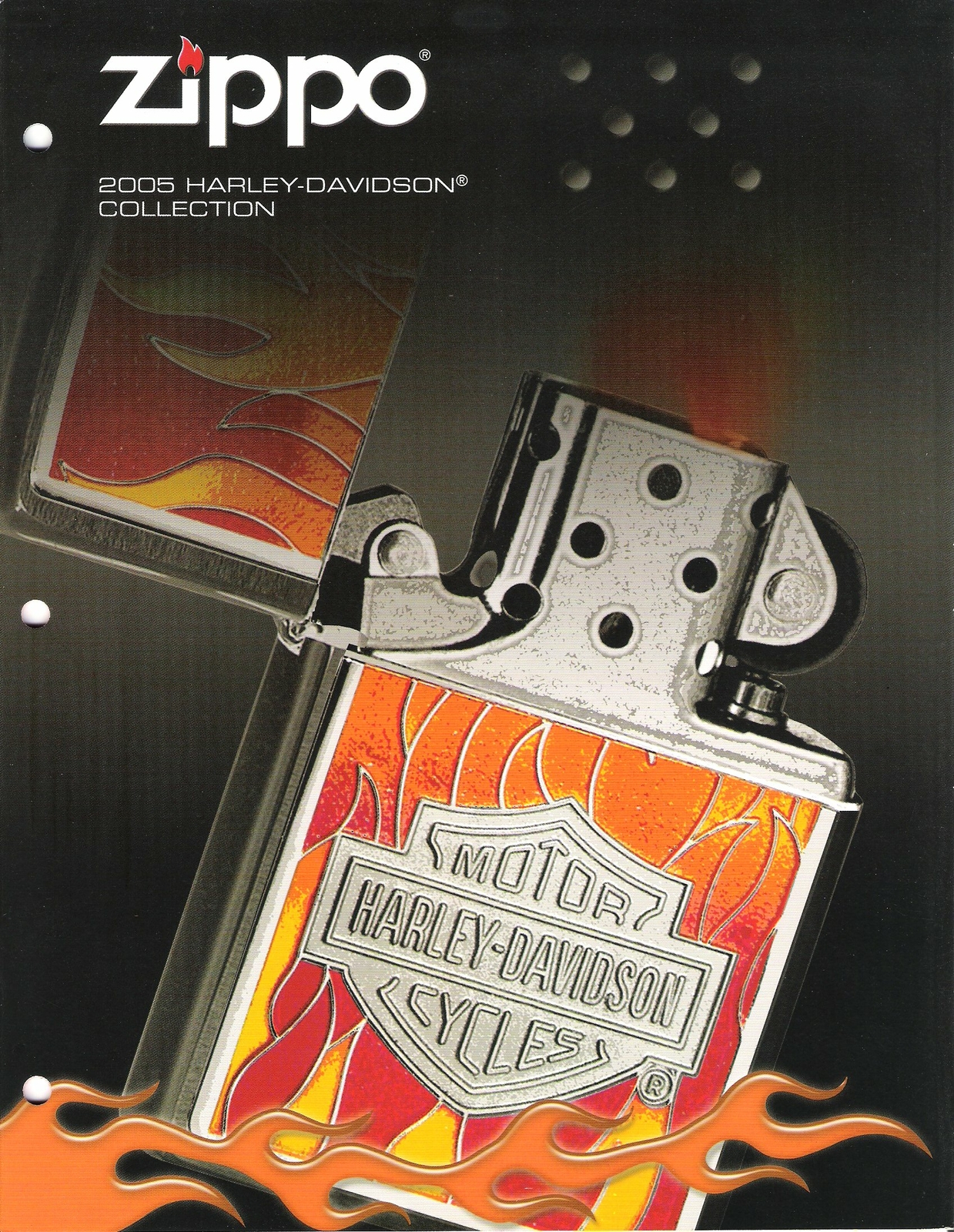 2005 Zippo Catalog -  Harley Davidson Collection - RARE