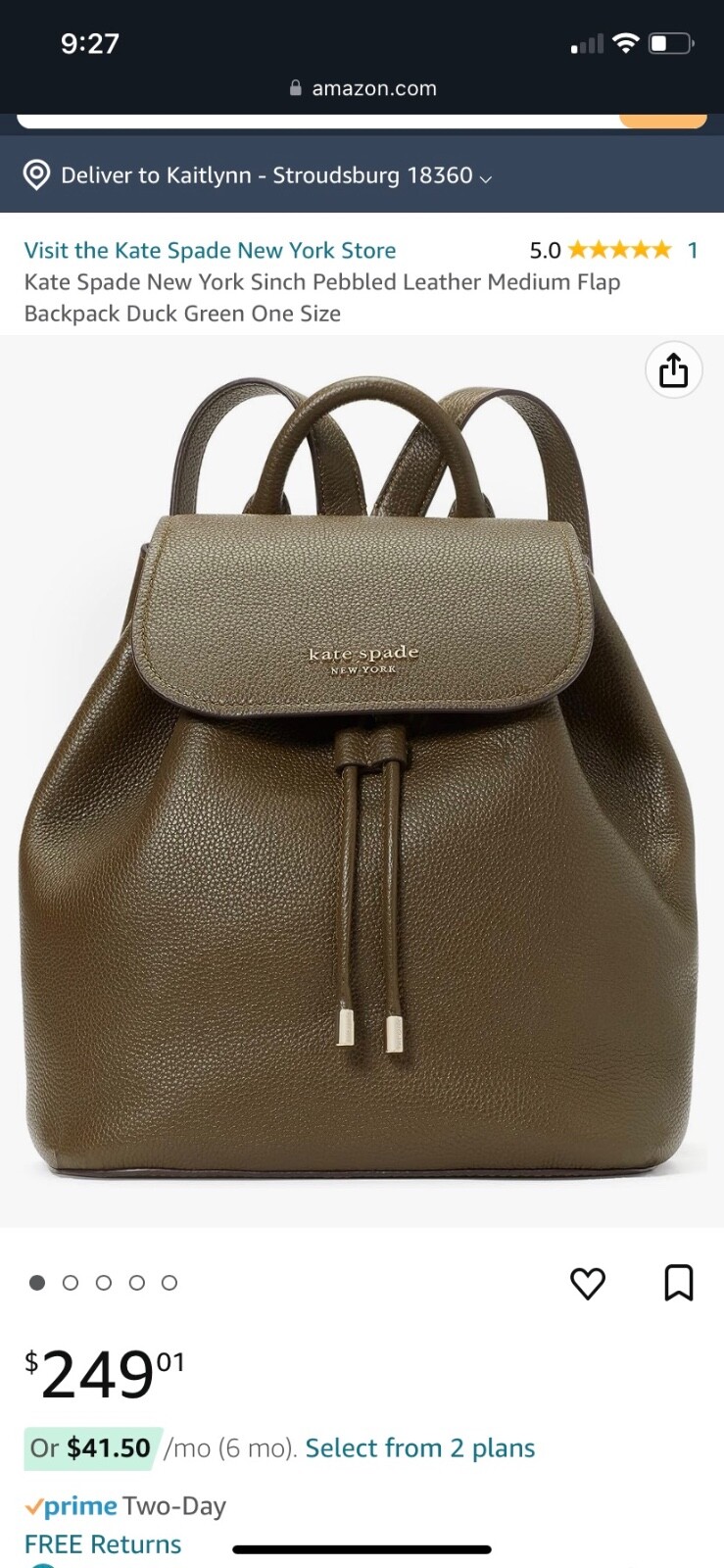 kate spade backpack - image 3