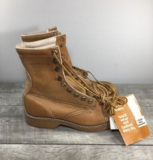 Vtg New Old Stock Weinbrenner Leather Working Work Lace Up Mens Shoes Size 7